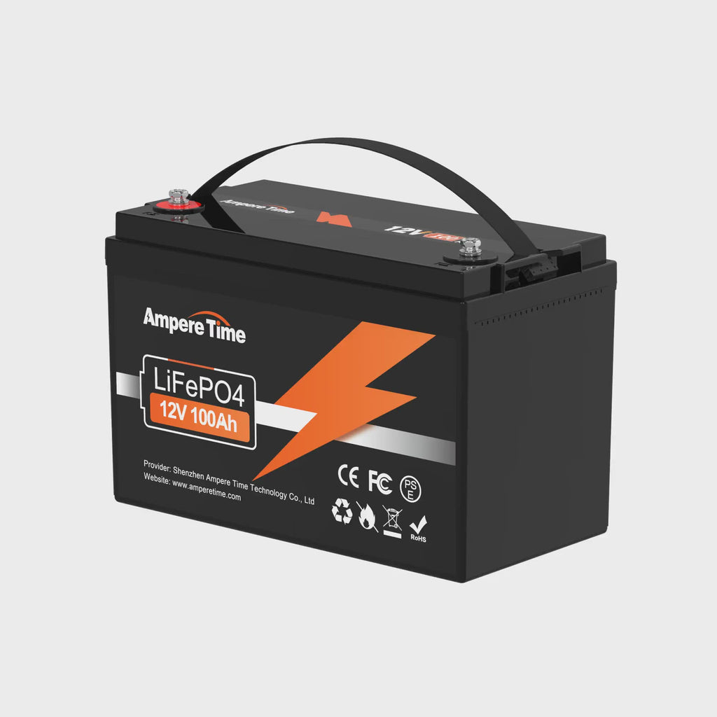LiTime 12V 100Ah LiFePO4 Battery, Smart BMS with Low Temp Cut Off for RV,  Solar, Motorhome
